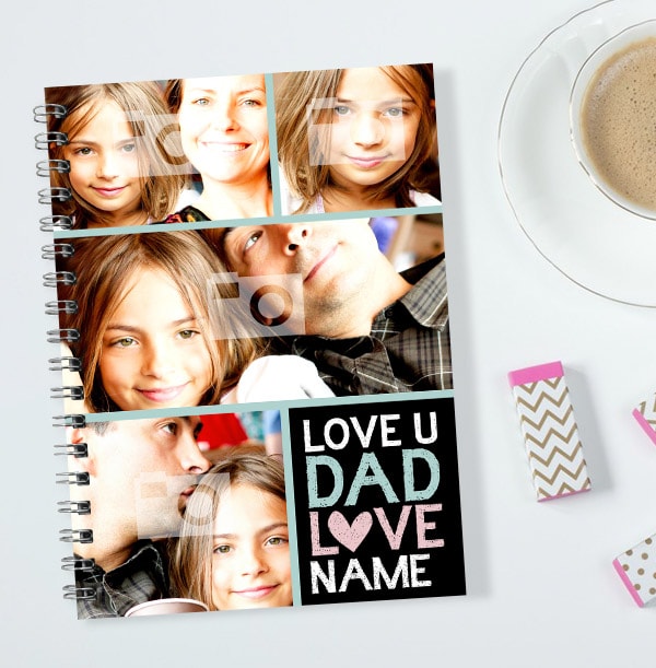 Photo Hug Love You Dad Notebook