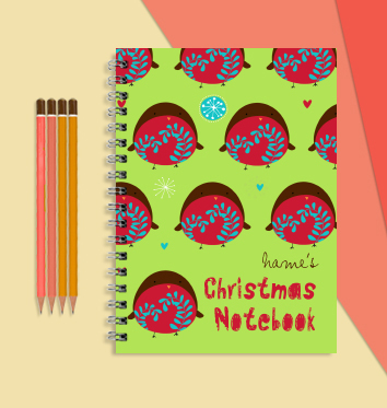 Retro Robin Robins Notebook