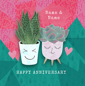 Plant Life Anniversary Card