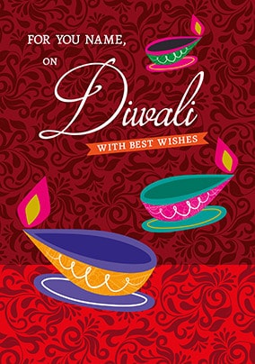On Diwali Personalised Card