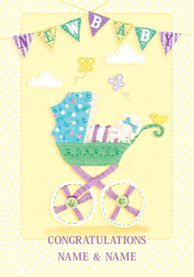 Abacus - New Baby Congratulations Card
