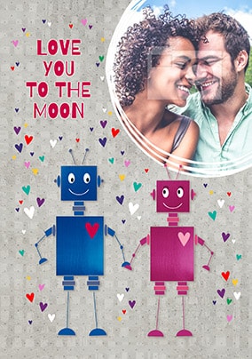 Love You to the Moon Anniversary Card