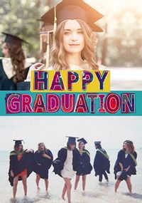 Tap to view Happy Graduation Multi Photo Card