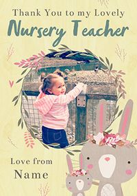 Tap to view Lovely Nursery Teacher Girls Photo Card