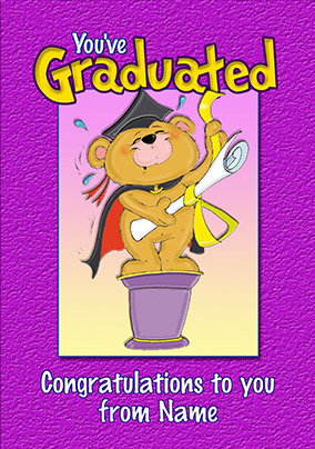 Chaz & Dave - Graduation Card Congratulations to You