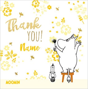 Moomin - Thank You Personalised Card