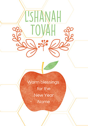 L'Shanah Tovah Personalised Card