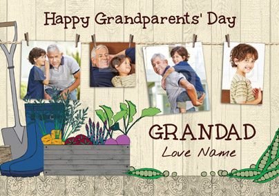 Sow a Seed of Joy - Grandparents' Day Card Vegetable Patch Photo Upload