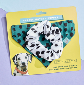 Matching dog bandana and scrunchie sale