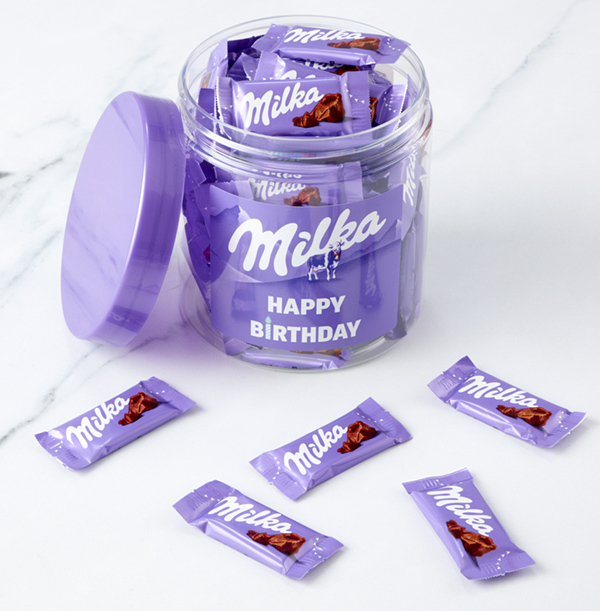 Happy Birthday Milka Mini Chocolate Bars