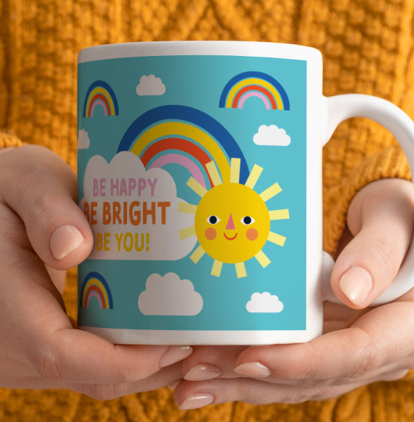 Be Happy, Be Bright, Be You Mug