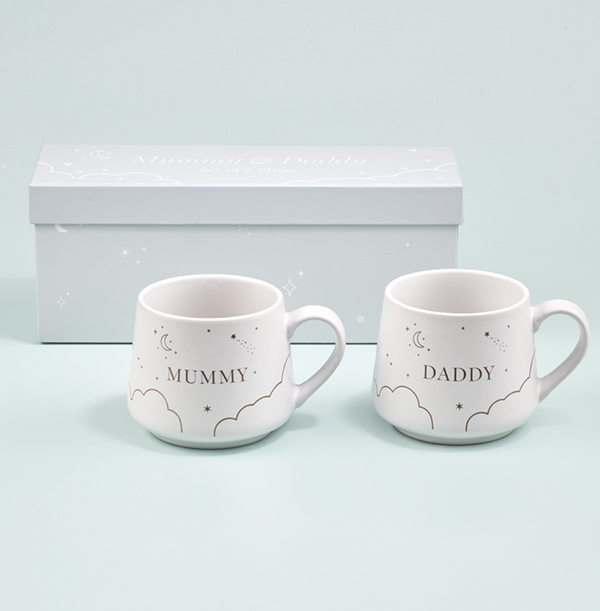 Mummy & Daddy Set of 2 Mugs