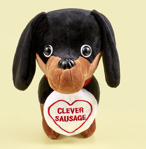 Swizzels Love Hearts Clever Sausage Dog Soft Toy