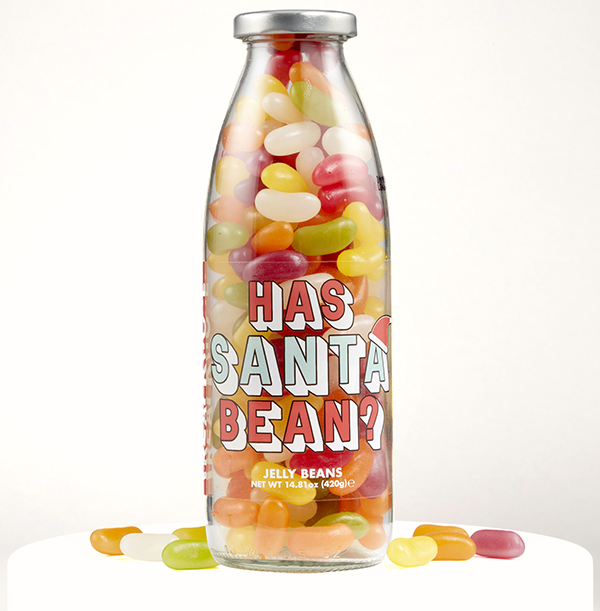 Has Santa Bean Sweets Jar