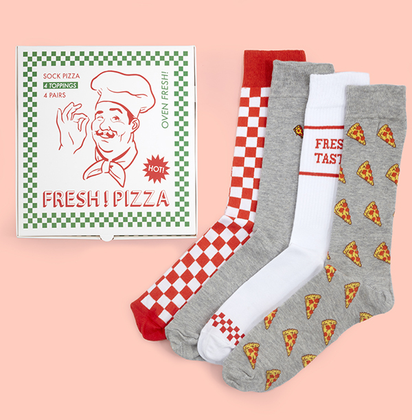 Pizza Box Sock Pack