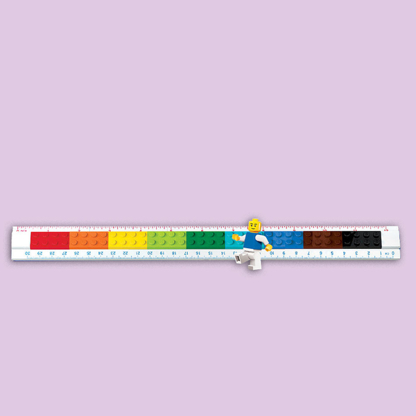 LEGO 2-in-1 Buildable Ruler With Minifigure