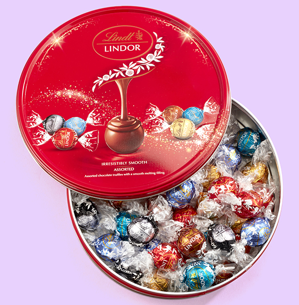 Lindt Lindor Assorted Chocolate Truffles Tin 450g