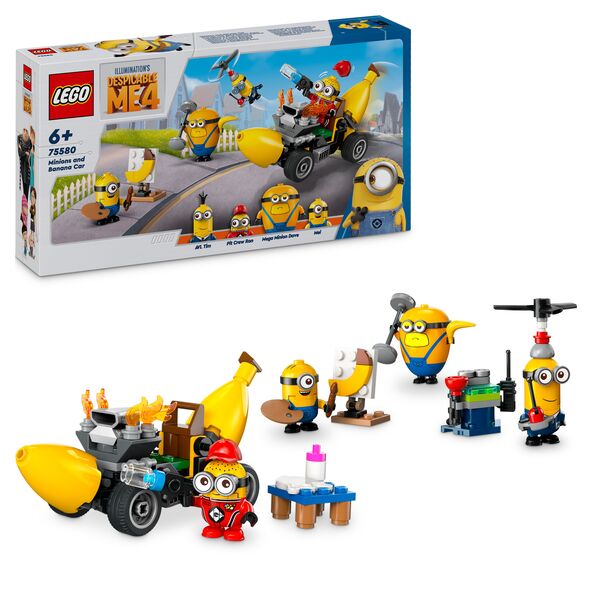 LEGO Despicable Me 4 Minions and Banana Car