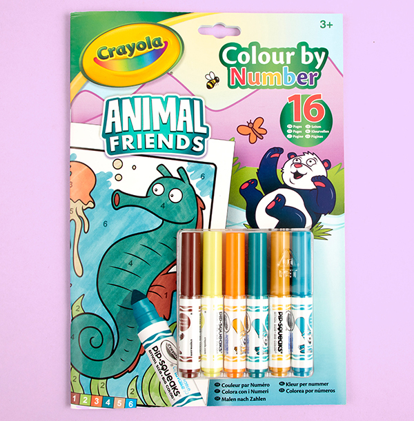 Animal Friends Colour by Numbers