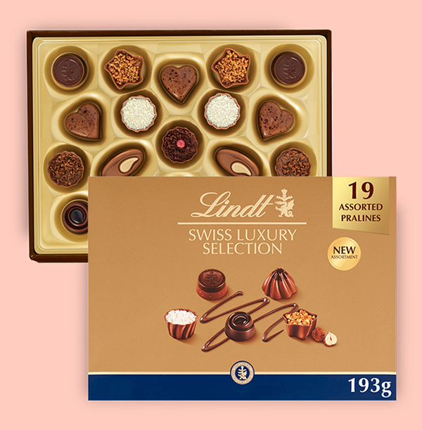 Lindt Swiss Luxury Selection Chocolate Box 143g