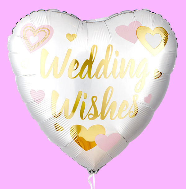 Wedding Wishes Inflated Balloon