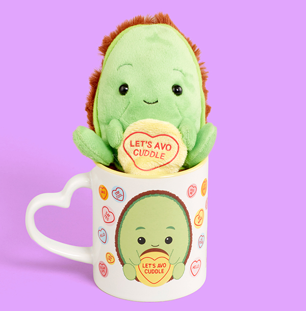 Swizzels Avocuddle Mug & Soft Toy Set