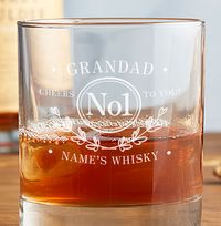 Tap to view Engraved Whisky Tumbler - No1 Grandad