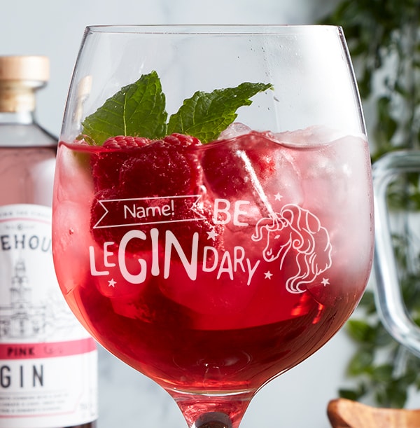 Personalised Gin Glass - Be LeGINdary