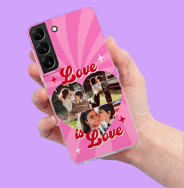 Love is Love Photo Upload Samsung Case