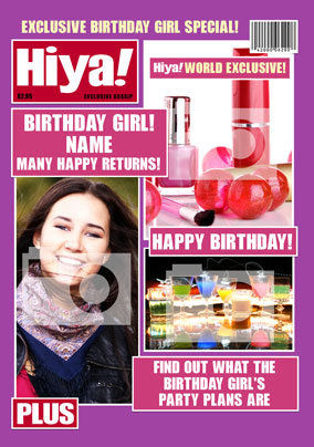 Hiya! Birthday Girl Multi Photo