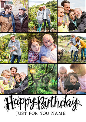 Happy Birthday Just for You Photo Postcard