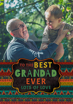 The Best Grandad Ever Photo Postcard