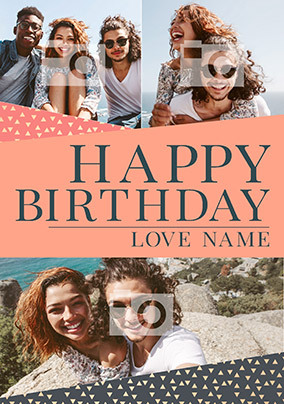 Happy Birthday with Love Photo Postcard