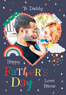 Happy Father's Day Photo Postcard