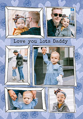 Love You Lots Daddy Photo Postcard