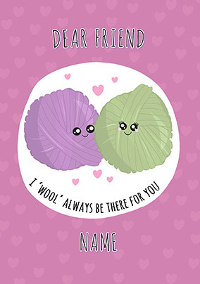 I Wool Always be There for you Personalised Postcard