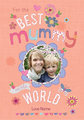 Best Mummy in the World Photo Postcard