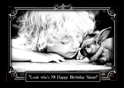 Silent Movie-Themed Birthday Party Postcard