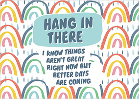 Hang in There Personalised Postcard