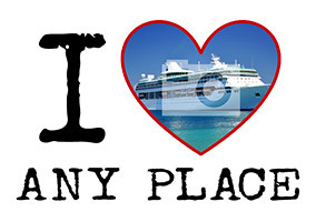 I Love Place Name Photo Postcard - White