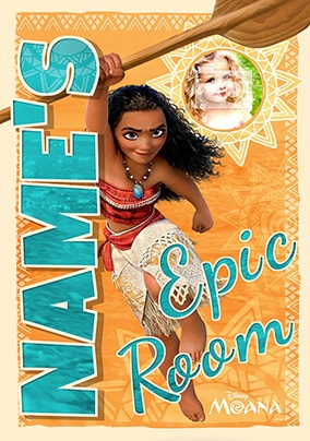 Moana Personalised Photo Poster