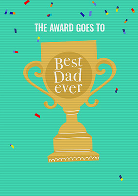 Best Dad Ever Flip Reveal Photo Birthday Card