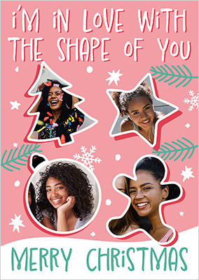 The Shape Christmas Photo Card