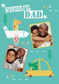 Tap to view Wonderful Dad Photo Father's Day Card