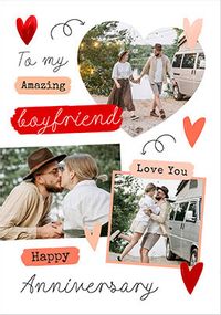 Tap to view Happy Anniversary To My Amazing Boyfriend Photo Card