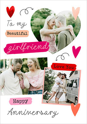 Happy Anniversary To My Amazing Girlfriend Photo Card
