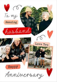 Tap to view Happy Anniversary To My Amazing Husband Photo Card