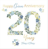 Tap to view 20 Years China Anniversary Square Card