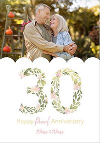 Tap to view 30 Years Pearl Anniversary Photo Card
