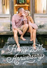 Tap to view Happy 20th Anniversary Photo Upload Card